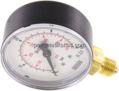 Manometer senkrecht (KU/Ms), 63mm, 0 - 40 bar, G 1/4"