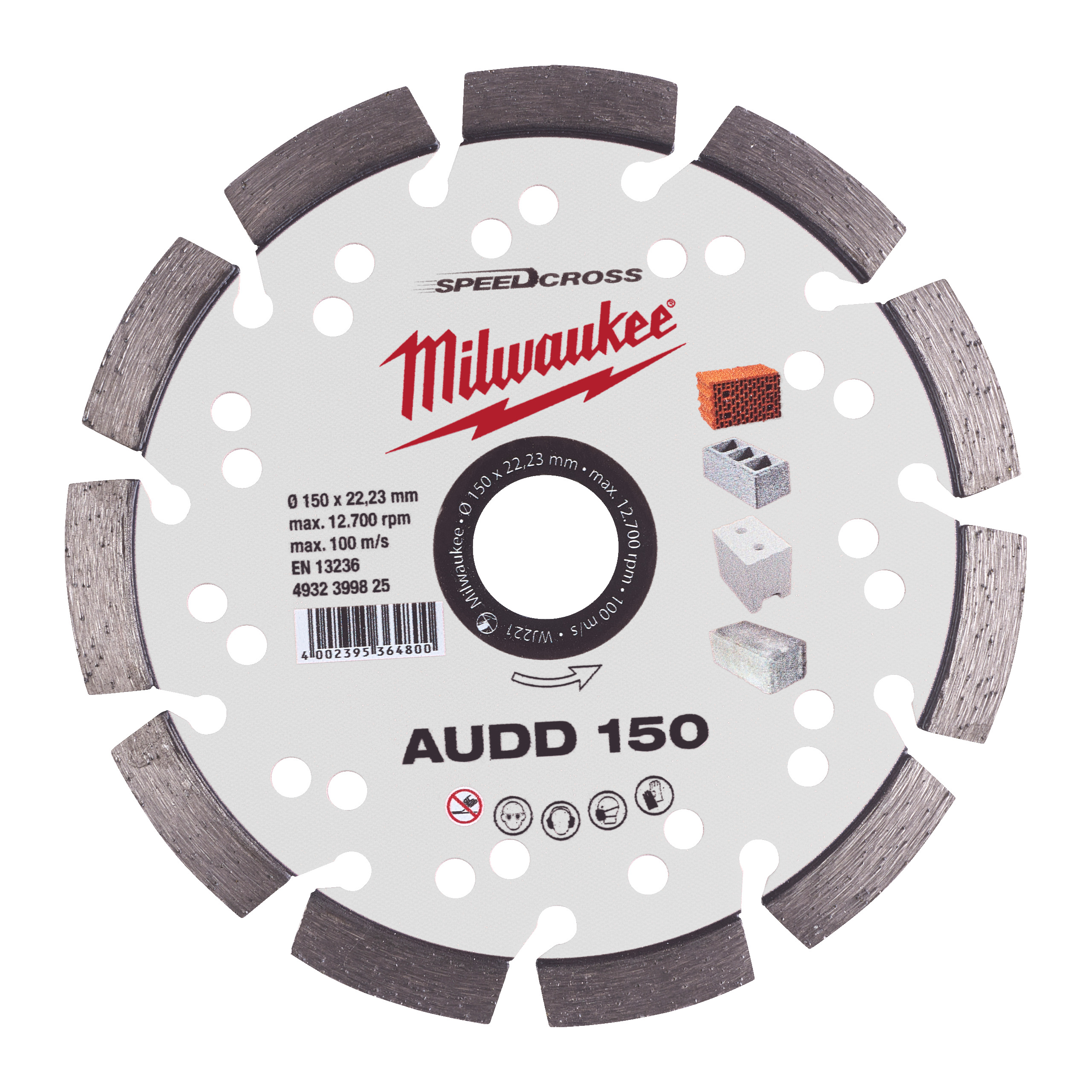 Speedcross Diamanttrennscheibe AUDD 150 mm für abrasive Materialien