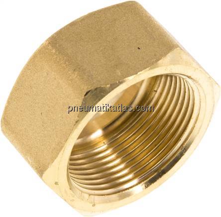 Überwurfmutter f. Klemmringverschraubung 22 (M30x1,5)mm, Messing
