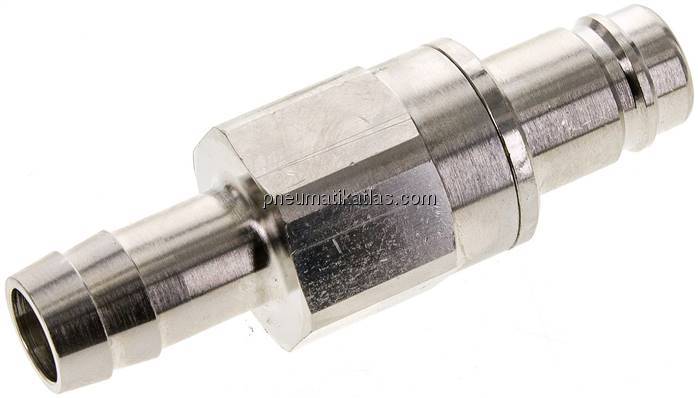 Kupplungsstecker (NW15) 19 (3/4")mm Schlauch, Messing vernickelt