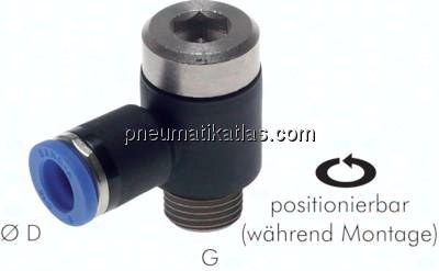 Winkel-Steckanschluss, I-Skt. M 5-3mm, IQS-Standard