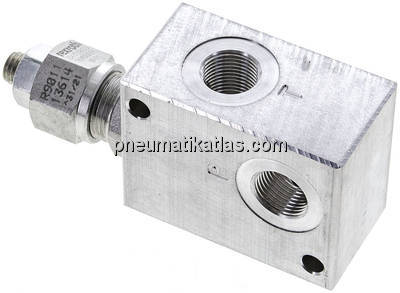 Druckbegrenzungsventil 3x G 3/8", 30 - 100 bar, max. 30 l/min