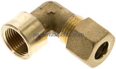 Winkel-Aufschraub-Klemmringverschr. G 3/8"-10 (M16x1,5)mm, Messing