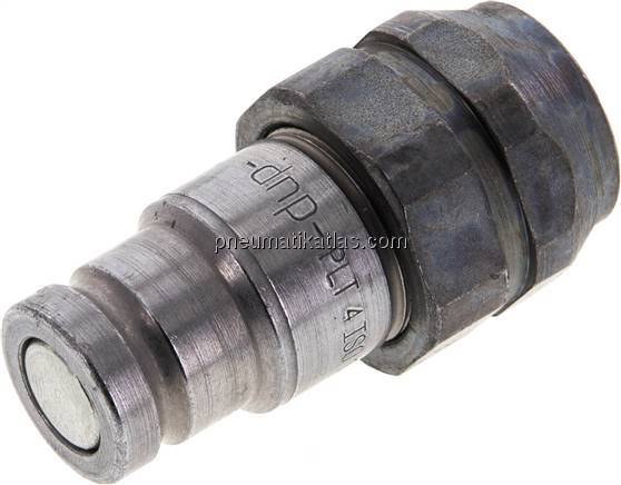 Flat-Face-Kupplung ISO 16028, Stecker Baugr. 2, G 3/8"(IG)