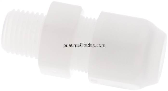 Gerade Verschraubung R 1/4"-10x8mm, Polypropylen