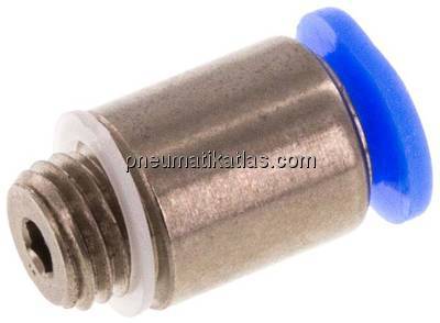 Gerader Steckanschluss M 6x0,75-3mm, Mini m. Innensechskt. Gerader Steckanschluss M 6x0,75-3mm, Mini m. Innensechskt.