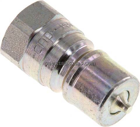 Hydraulikkupplung ISO 7241-1B, Stecker, G 3/8"(IG), Stahl