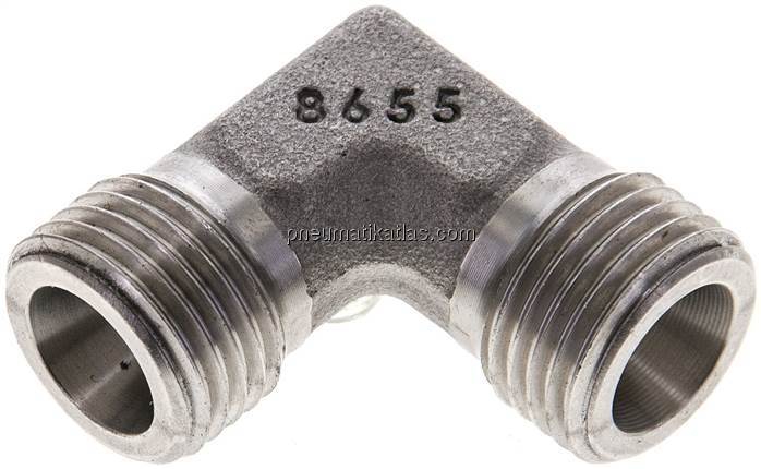 Winkel-Schneidringverschraubung 8 S (M16x1,5), ohne Mutter & Schneidring, 1.4571