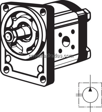 Exemplarische Darstellung: Hydraulik-Zahnradpumpe 