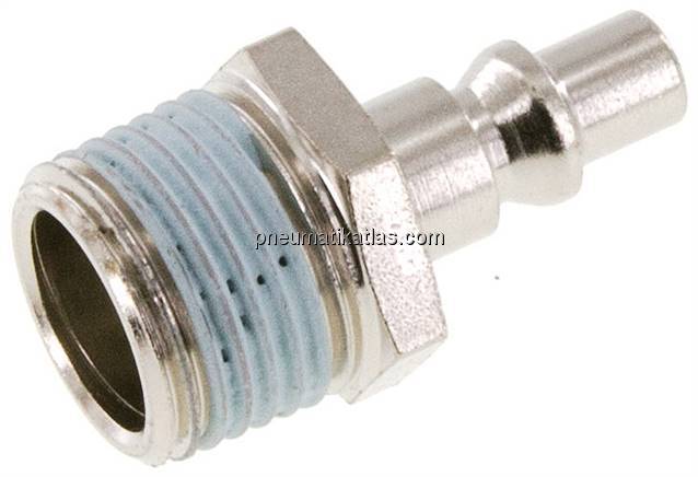 Kupplungsstecker (ARO/ORION) R 1/2"(AG), Stahl gehärtet & vernickelt Kupplungsstecker (ARO/ORION) R 1/2"(AG), Stahl gehärtet & vernickelt