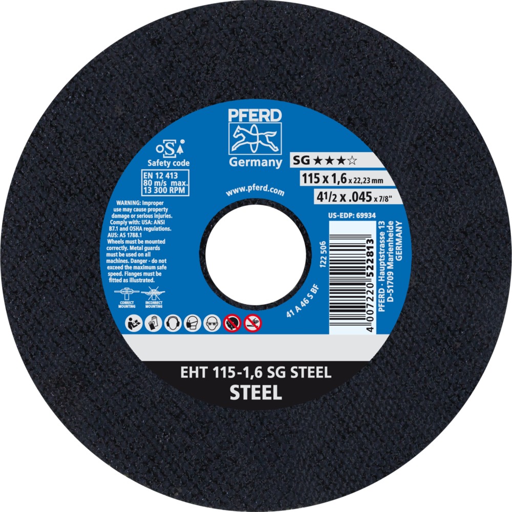 Trennscheiben EHT 115-1,6 SG STEEL