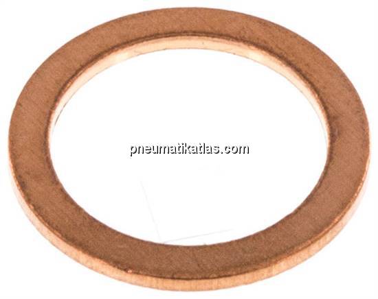 Dichtrinag aus Kupfer, für G 1/ 8" (10,2x13,9x1,0 mm)