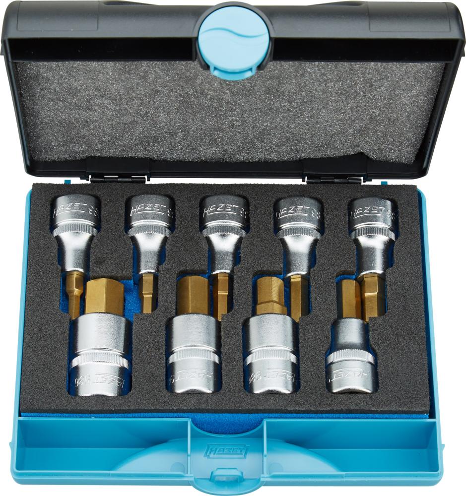Schraubendrehereinsatz- Satz 1/2" Innensechskant 5-17mm 9-teilig Hazet Schraubendrehereinsatz- Satz 1/2" Innensechskant 5-17mm 9-teilig Hazet