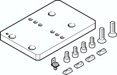 HMIZF-E03/E05/E07-DA40 (566895) Installationsbausatz