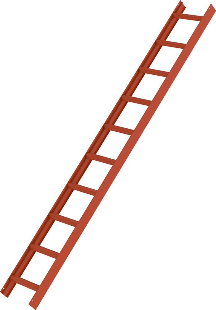 Dachleiter Rot 10 Sprossen