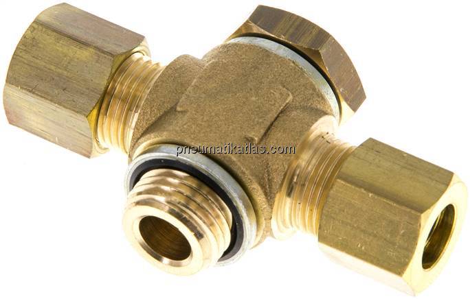 T-Klemmringverschraubung G 1/4"-8 (M12x1)mm, Messing