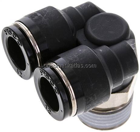 Y-Winkel-Steckanschluss R 1/2"x12mm, IQS-Standard