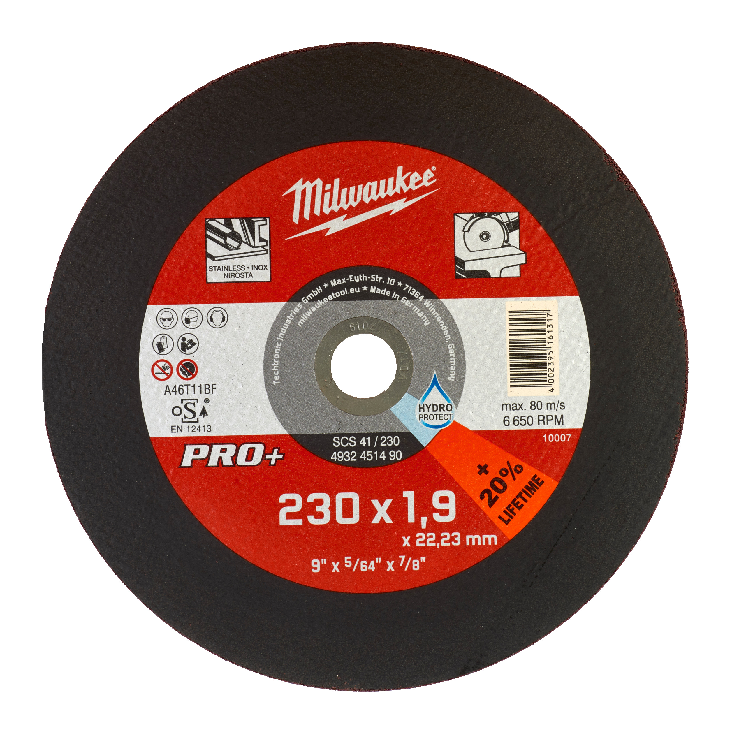 Metalltrennscheibe PRO+ INOX 230 mm SCS41 1,9 mm