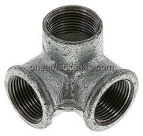 Winkelverteiler 3x Rp 3/4" (IG), Temperguss verzinkt