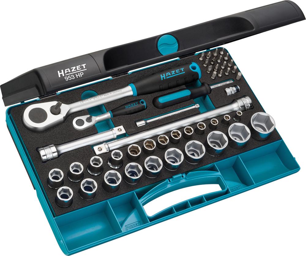 Steckschlüssel-Garnitur 1/4"+1/2" 953HP 47-teilig Hazet Steckschlüssel-Garnitur 1/4"+1/2" 953HP 47-teilig Hazet