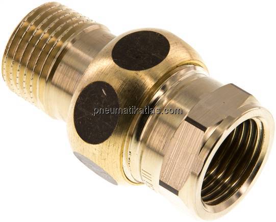 Verschraubung kon. dichtend, Rp 1/2"/R 1/2" (IG/AG) Verschraubung kon. dichtend, Rp 1/2"/R 1/2" (IG/AG)