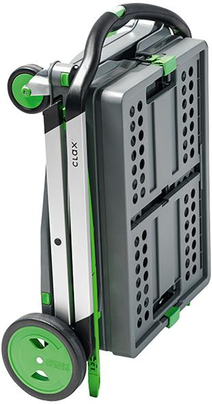 CLAX Trolley, grün Tragkraft: 60 KG Inklusive Klappbox Klappbar