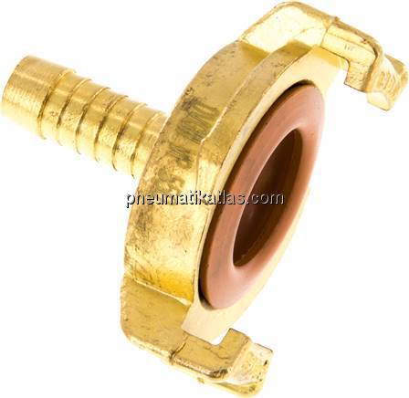 GK-Schlauchkupplung,10mm Schlauch, Messing mit KTW-Zulassung