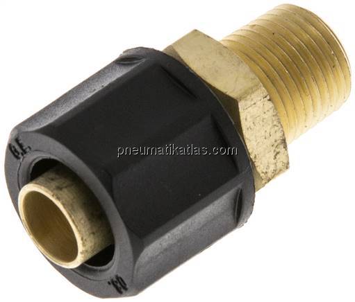 Gerade Verschraubung NPT 1/8"-10x8mm, Messing