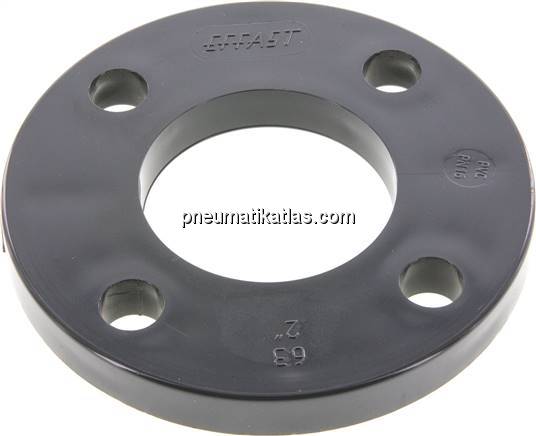 Losflansch DN50-PN16 (DIN/EN), PVC-U, 63mm