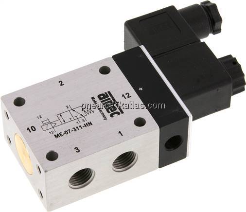 3/2-Wege Magnetventil mit Fremdluftanschluss, G 1/4"