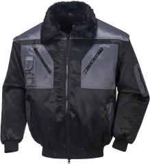 Pilotenjacke Achim schw./anthr.,Gr. 3XL