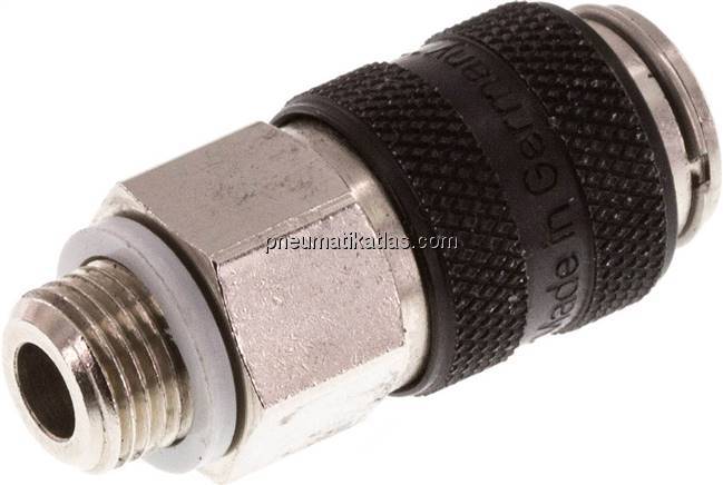 Kupplungsdose (NW5) G 1/8"(AG), Messing vernickelt