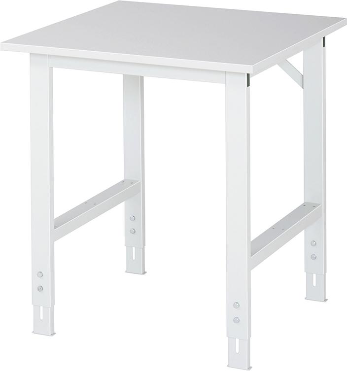 Arbeitstisch Tom - EGB-Melamin-Platte B750xT800xH 760-1080mm EGB-Melamin-Platte