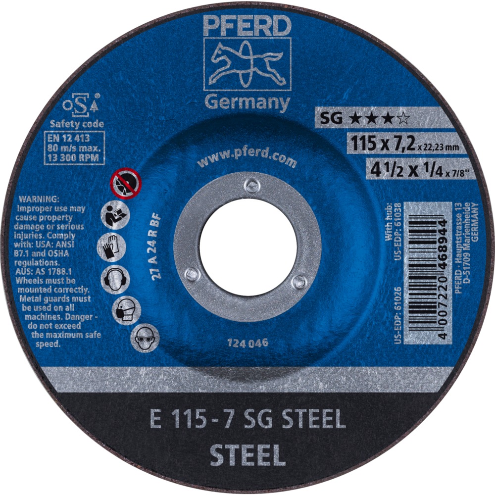Schruppscheiben E 115-7 SG STEEL