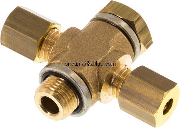 T-Klemmringverschraubung G 1/8"-4 (M8x1)mm, Messing