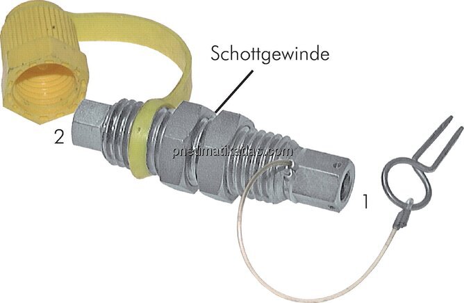 Exemplarische Darstellung: Messschlauchadapter Typ