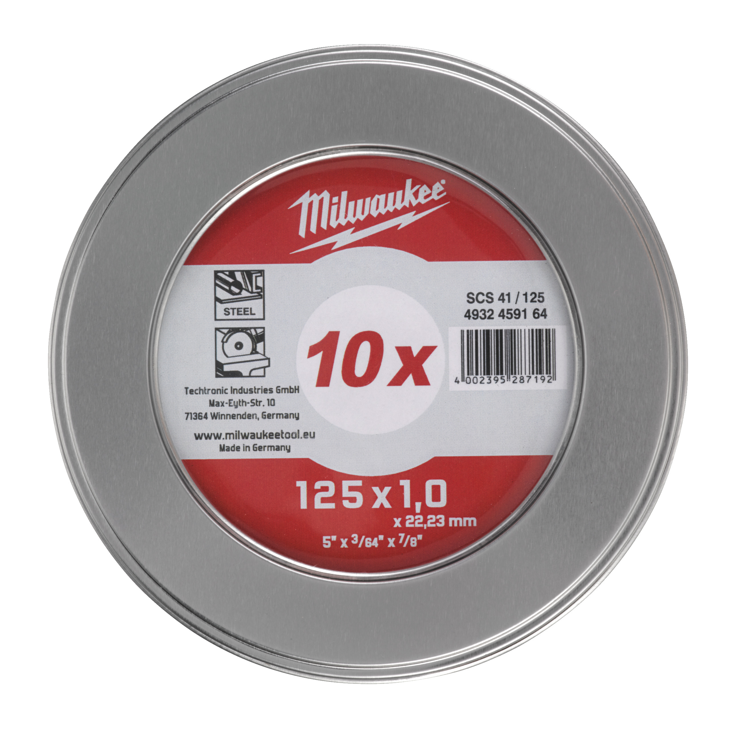 Metalltrennscheibe PRO+ INOX 125 mm 10 x SCS41 1 mm in Metallbox