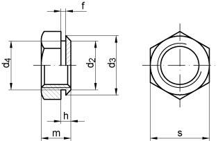 ART 88106 Setzmuttern M 16 / 2,4 Stahl gehärtet, galv. verzinkt gal Zn Artikelbild