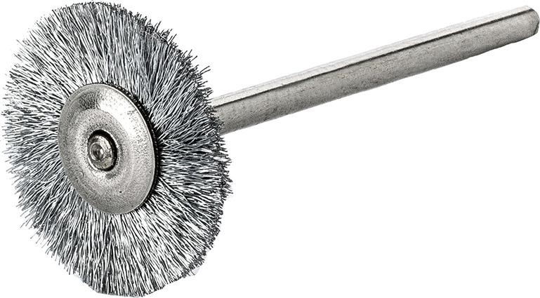 Miniatur-Rundbürste Stahldraht gew. 22x0,1mm Lessmann