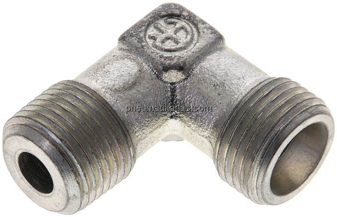 Winkel-Schneidringverschraub. NPT 3/8"-10 S (M18x1,5), ohne Mutter & Schneidring