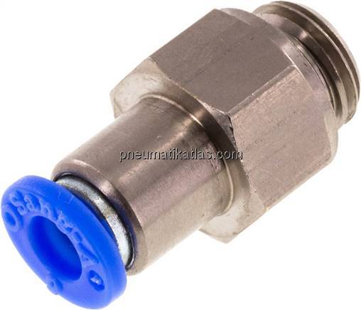 Rückschlagventil G 1/4"-6mm, Durchfluss vom Gewinde zum Schlauch, IQS-Standard