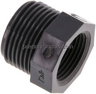 Reduziernippel G 1"(AG)-Rp 3/4"(IG), PVC-U