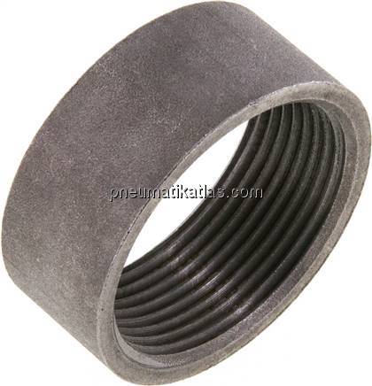 Anschweißmuffe Rp 1-1/2"-22mm, ST 37-2 (DIN2986-halb) Anschweißmuffe Rp 1-1/2"-22mm, ST 37-2 (DIN2986-halb)