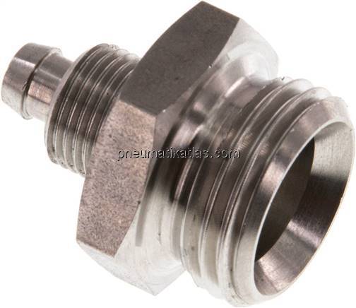 Gerades Gewindestück G 1/2"-8x6mm, 1.4571 ohne Mutter