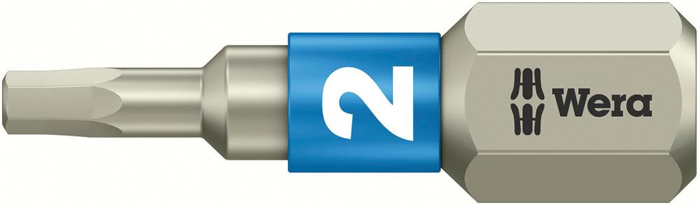 Bit rostfrei 1/4" DIN 3126 C6,3 Innensechskant 2x25mm Wera Bit rostfrei 1/4" DIN 3126 C6,3 Innensechskant 2x25mm Wera