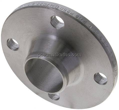 Vorschweißflansch DN40-PN6 (DIN/EN), DIN 2631 & EN 1092-1 (Typ 11), 48,3mm, Stah Vorschweißflansch DN40-PN6 (DIN/EN), DIN 2631 & EN 1092-1 (Typ 11), 48,3mm, Stah