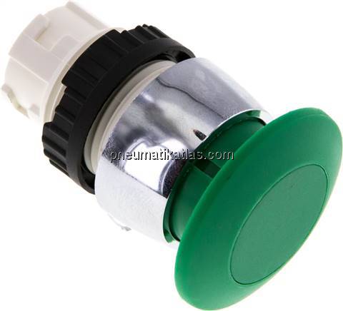 Betätigeraufsatz 22mm, Pilztaster (grün)