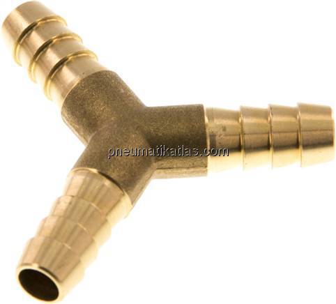 Y-Schlauchverbinder 9 (3/8")mm, Messing