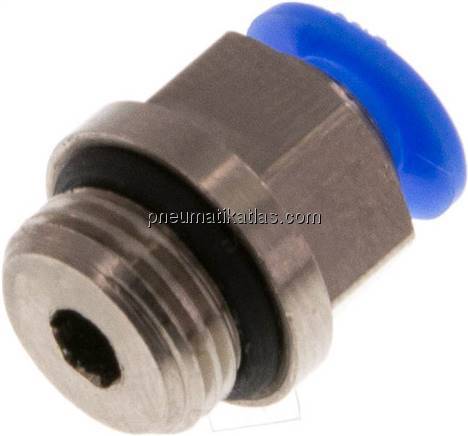 Gerader Steckanschluss G 1/8"-4mm, IQS-Mini Gerader Steckanschluss G 1/8"-4mm, IQS-Mini