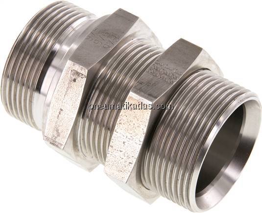 Schottnippel, 60°-Kegel G 1-1/2", 1.4436